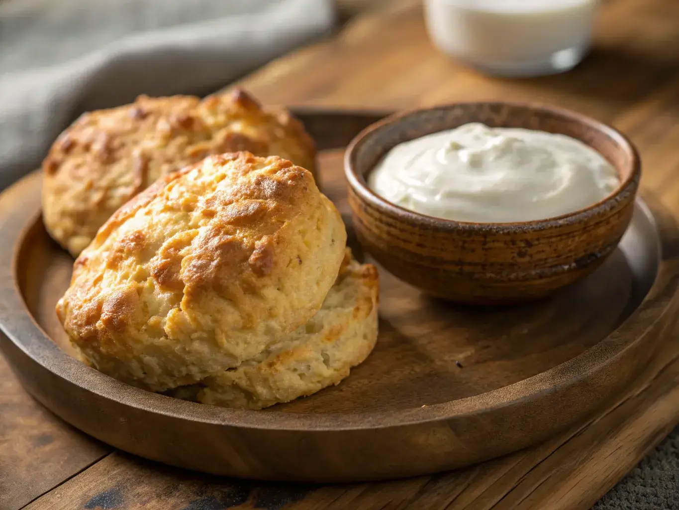 Homemade biscuit nutrition with Greek yogurt