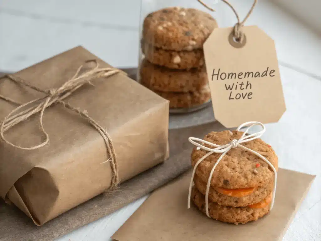 Carrot cookies packaged for gifts