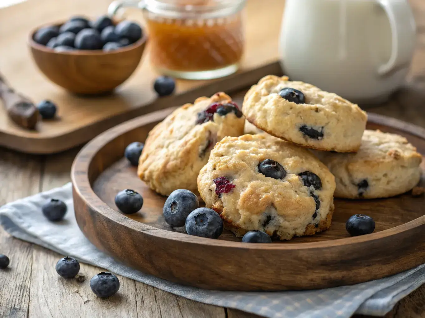 Are blueberry biscuits healthier than regular biscuits comparison