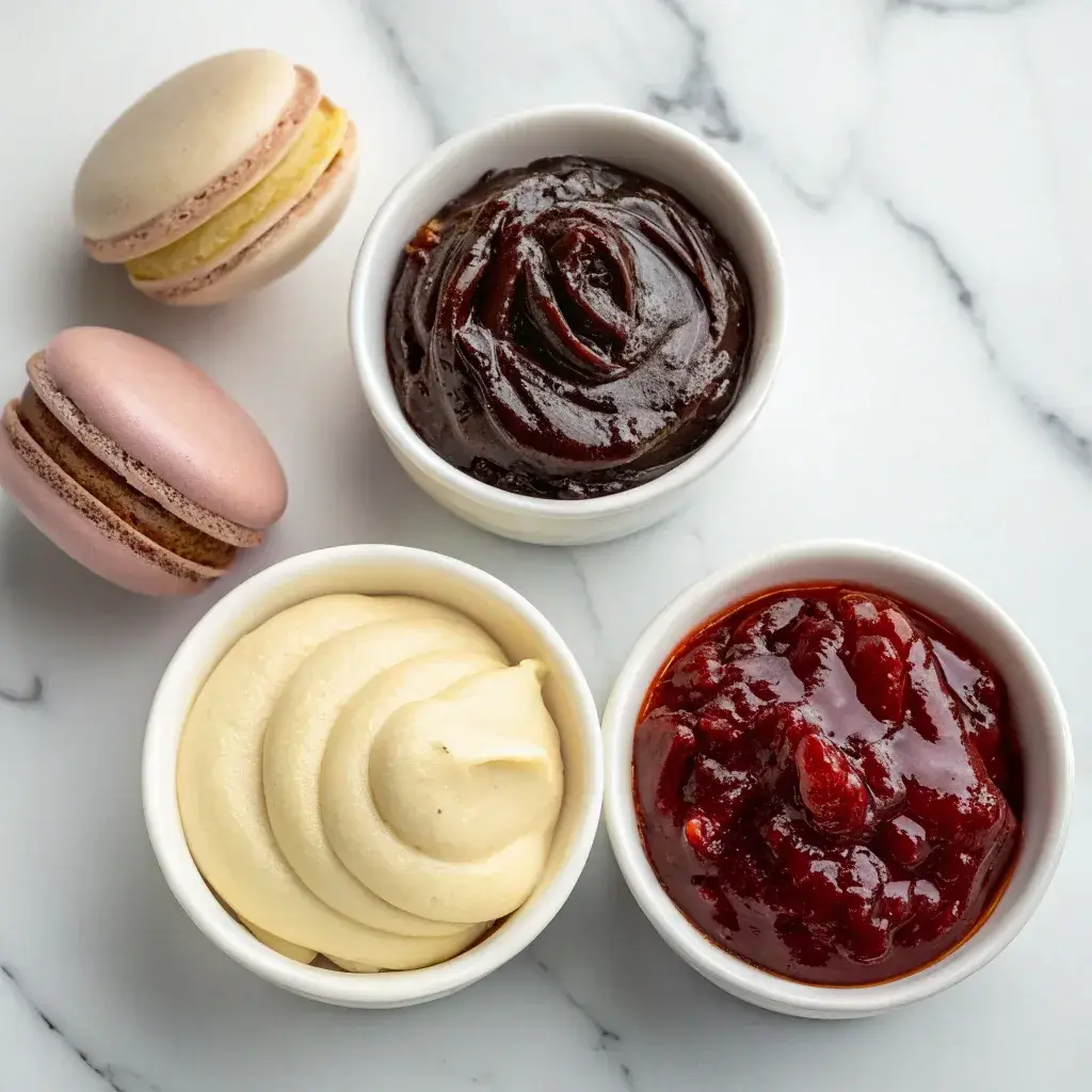 macaron filling with dairy
