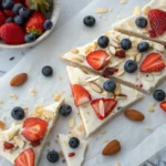 frozen yogurt bark recipe healthy with berries and nuts