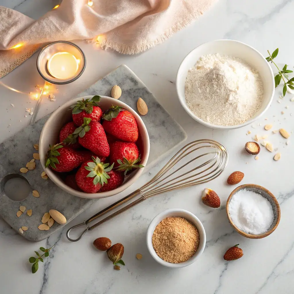 healthy strawberry dream cake ingredients