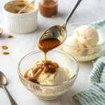 miso caramel cooking in a saucepan