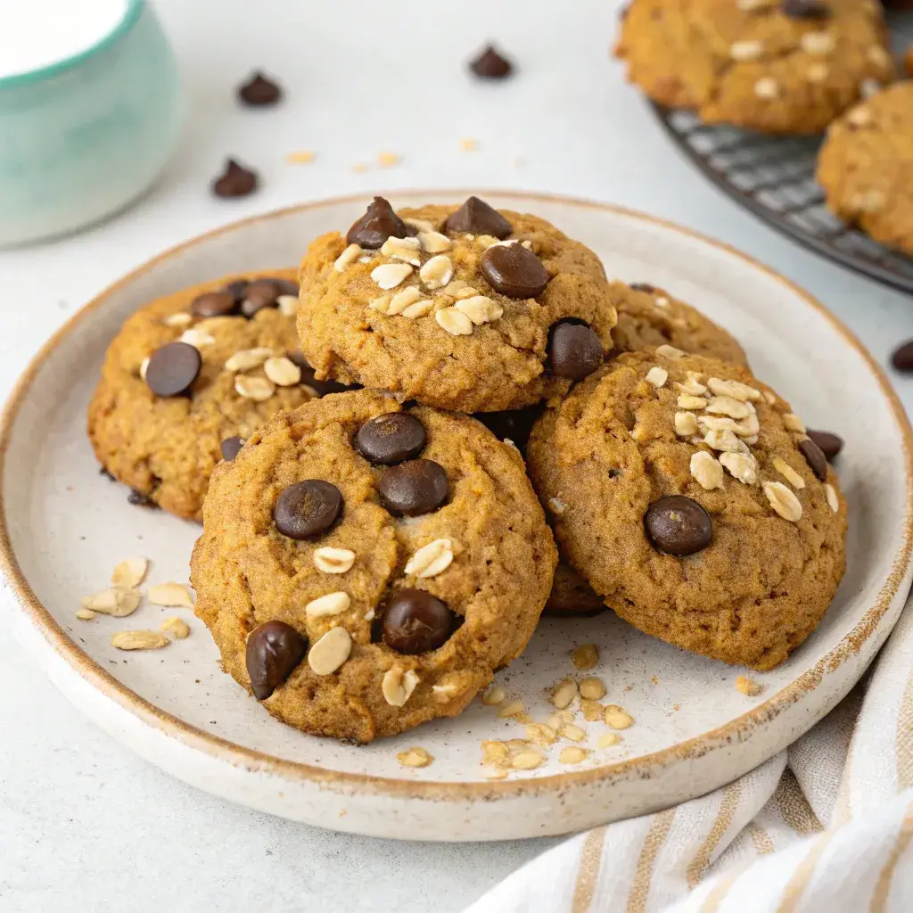 oatmeal cookies without butter on tray